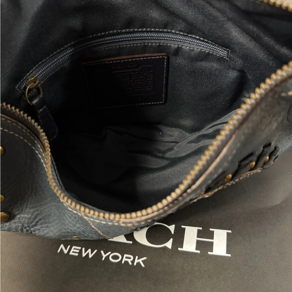 Coach Mia Denim Blue Soho Leather Shoulder Bag/Hobo w/Embellishments 10062 - Picture 6 of 8